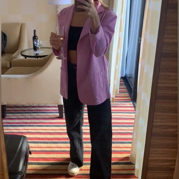 LINEN blazer - Picture 2 of 2